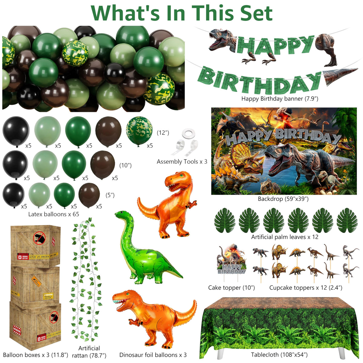 THAWAY dinosaur tablecloth 137x274cm protects surfaces and enhances the theme.