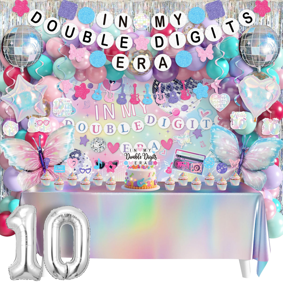 THAWAY double digits era backdrop boosts vibrant party photos