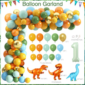 THAWAY foil number 1 balloon highlights the birthday milestone.