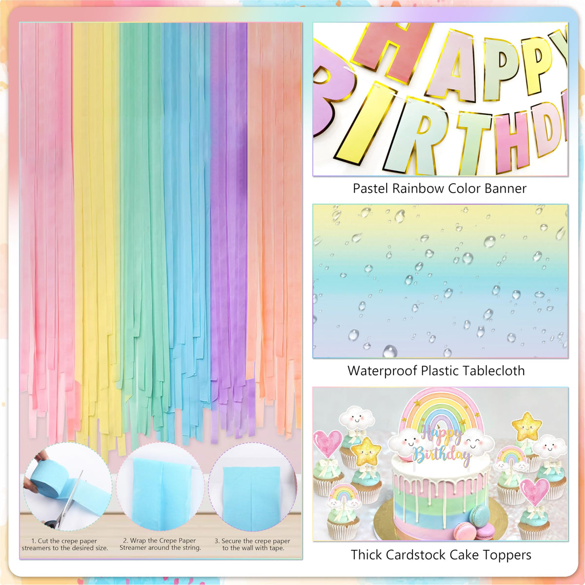 THAWAY Happy Birthday cake topper provides a reusable focal point for celebrations