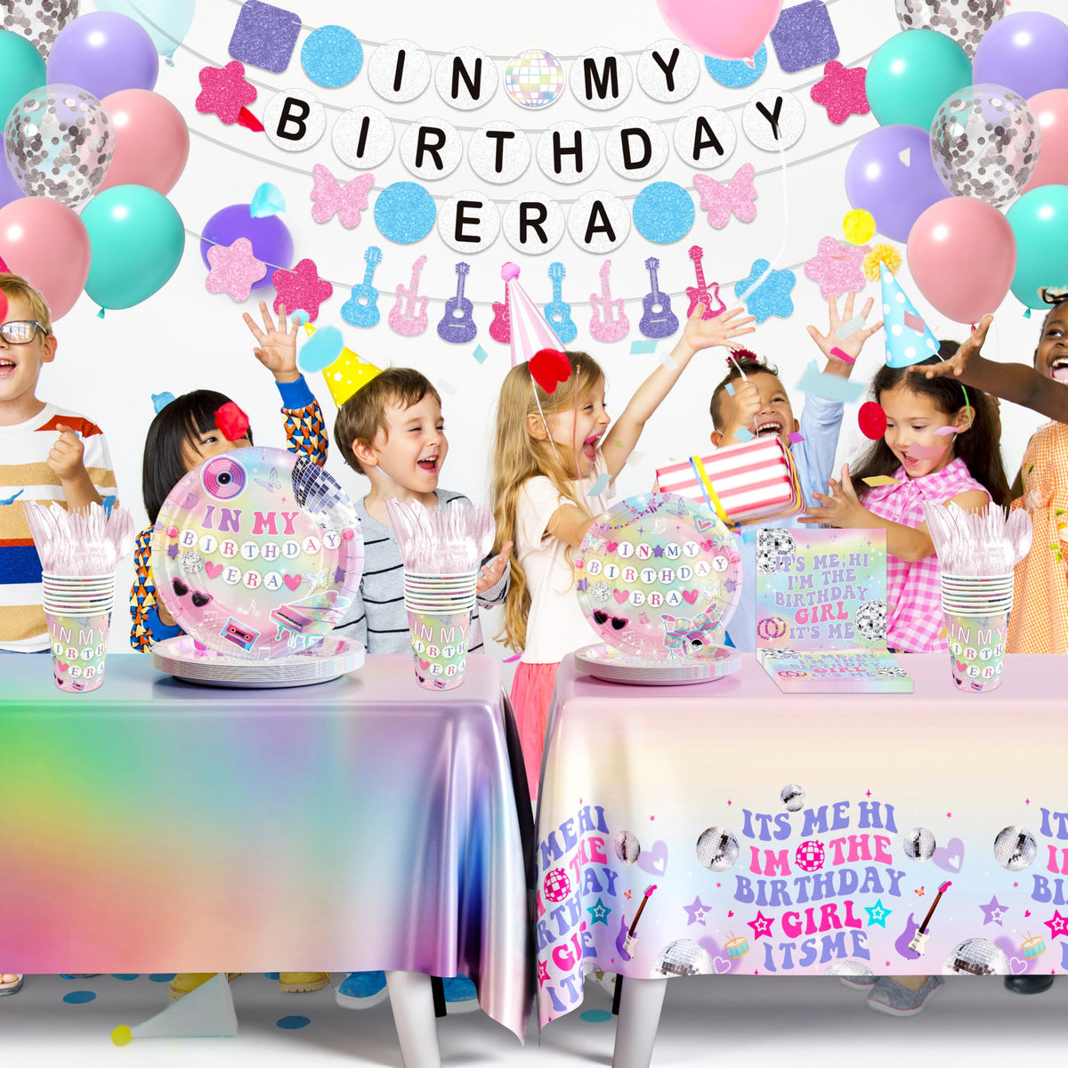 THAWAY In My Birthday Era banners and garland set the party mood