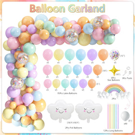 THAWAY macaron round garland brings charming, edible-inspired decor to tables