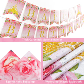 THAWAY princess crown and birthday sash for a royal dress-up moment