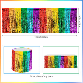 THAWAY rainbow cloud honeycomb centerpieces add dimension to tabletops.