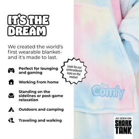 The Comfy Dream pocket hug highlighting hands-free storage for essentials.