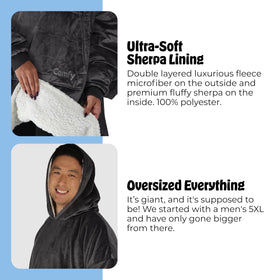 The Comfy Original CloudSherpa lining delivers extra-soft warmth for chilly evenings.