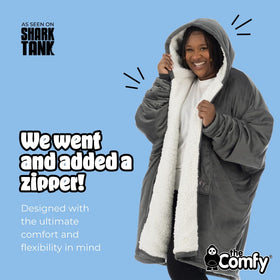 The Comfy Original Full Zip leg coverage for full-body warmth.