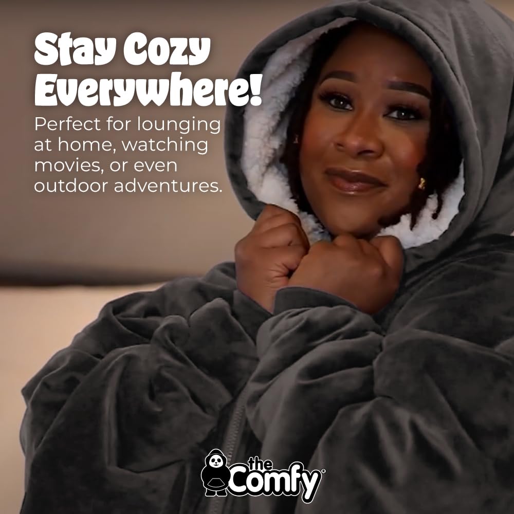 The Comfy Original Full Zip oversized design offers maximum comfort.