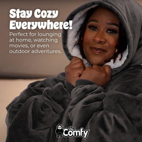 The Comfy Original Full Zip oversized design offers maximum comfort.