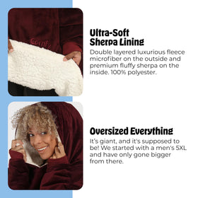 The COMFY Original giant pocket keeps essentials close.