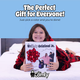 The COMFY Original gift-ready packaging highlights a cozy gift option