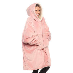 THE COMFY Original hooded wearable blanket offering plush lounging warmth