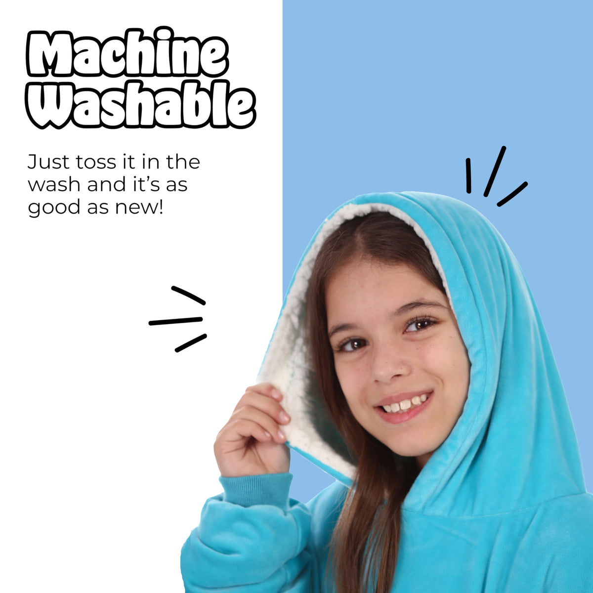 THE COMFY Original Jr snack-friendly pocket supports quick access during activities.