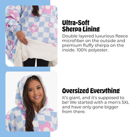 The Comfy Original oversized design provides full coverage and mobility.