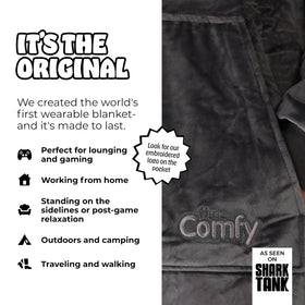 The Comfy Original oversized design provides full coverage for lounging and streaming.