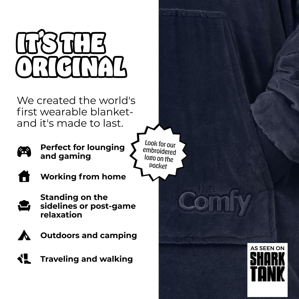 Close-up of The Comfy Original Sherpa lining showing plush warmth