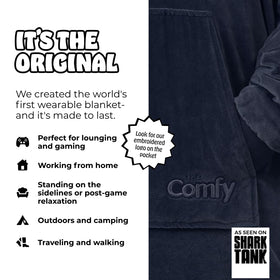 Close-up of The Comfy Original Sherpa lining showing plush warmth