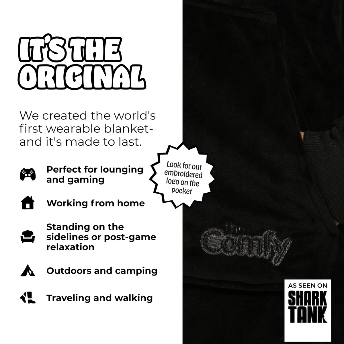 The Comfy Original Velveluxe microfiber exterior close-up, showcasing premium softness.