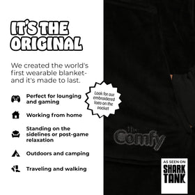 The Comfy Original Velveluxe microfiber exterior close-up, showcasing premium softness.
