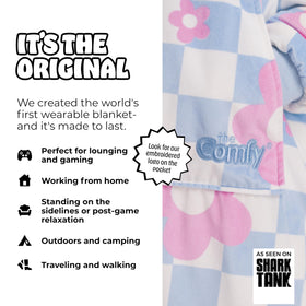 The Comfy Original velveluxe exterior close-up highlighting warm insulation.