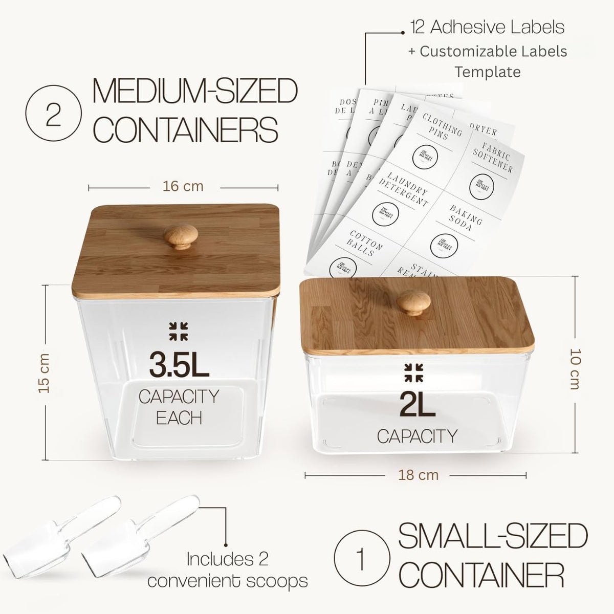 The Concept Boutique Paris dryer sheet jar adds practical storage to laundry.