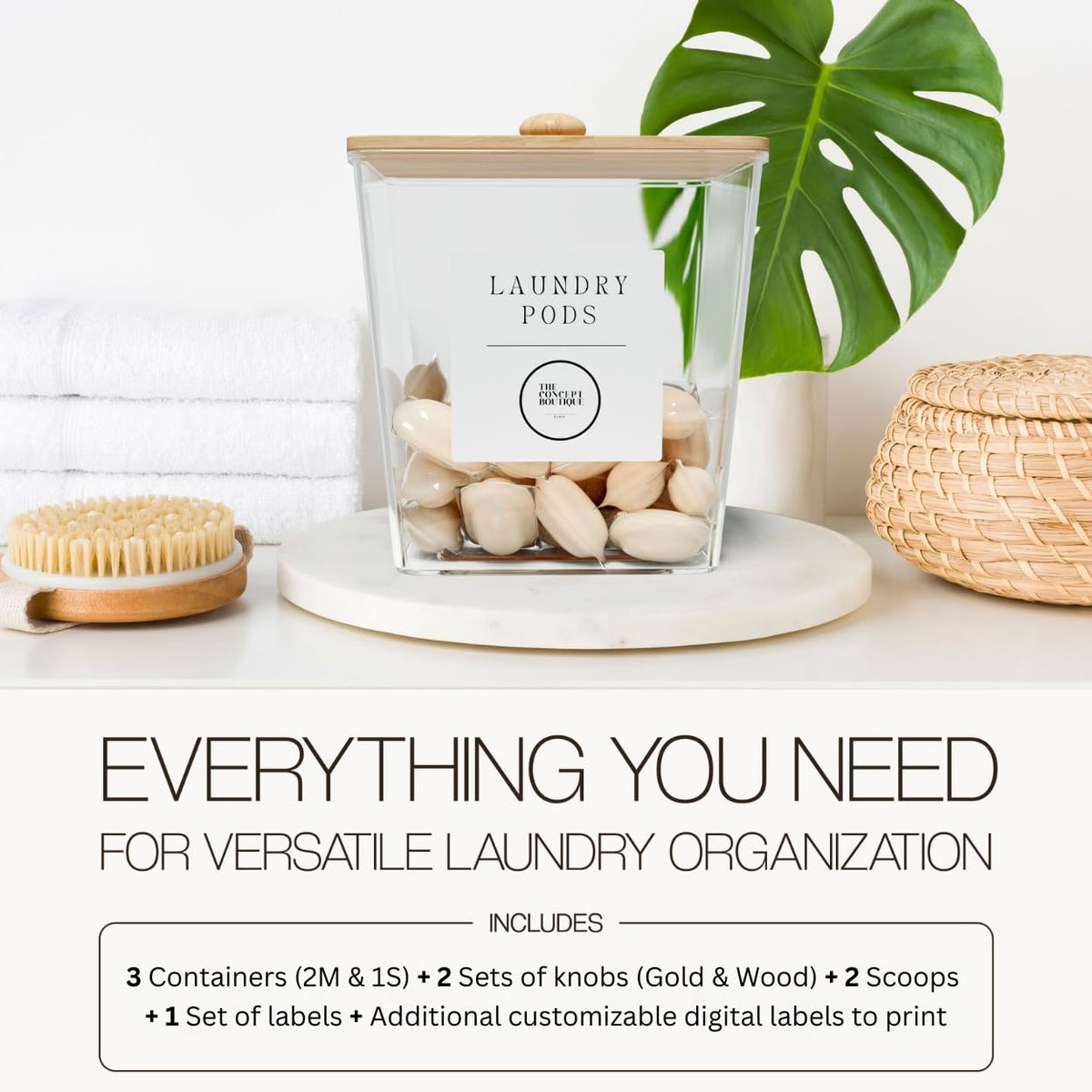 The Concept Boutique Paris customizable label template helps personalize storage.