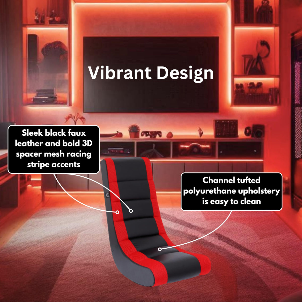 The Crew Furniture Rocker chair angled shot highlights eco-friendly materials for sustainable play