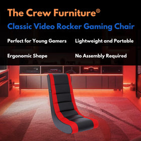 The Crew Furniture Classic Video Rocker side profile supports ergonomic seating during long sessions