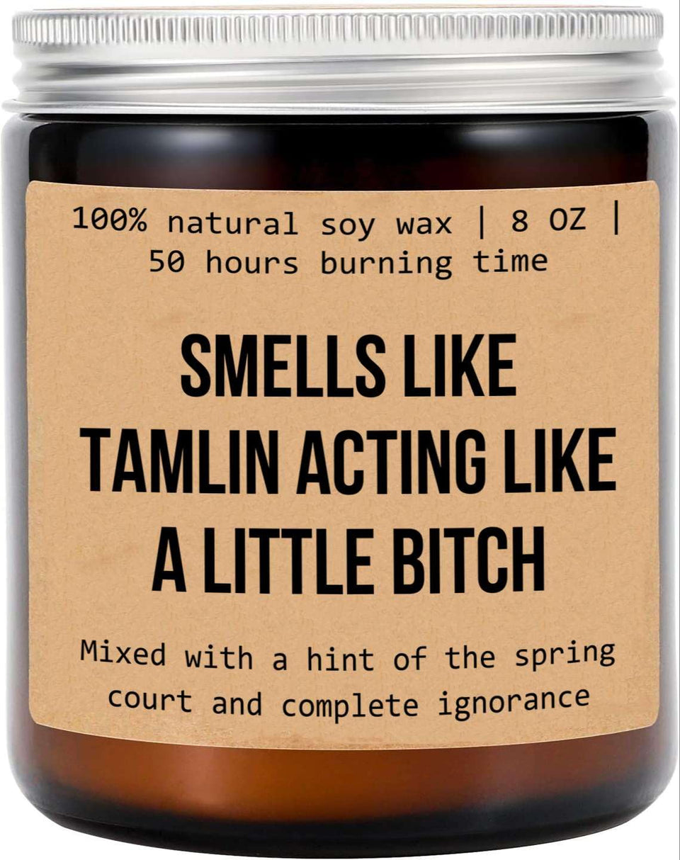 The Fox Designs Tamlin candle jar closeup highlights clean burn and soothing aroma.
