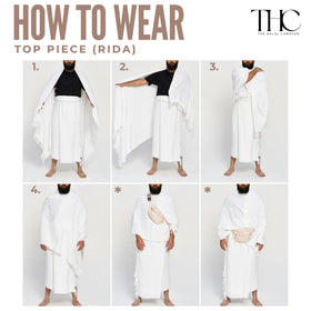 The Halal Caravan white men's ihram is ideal for unity and modesty