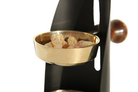 The Jerusalem Gift Shop incense burner offers heat-safe enjoyment with elegant design.