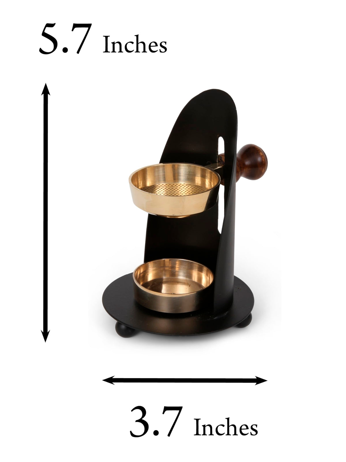 The Jerusalem Gift Shop incense burner tea-light compatibility enhances ambiance with gentle glow.