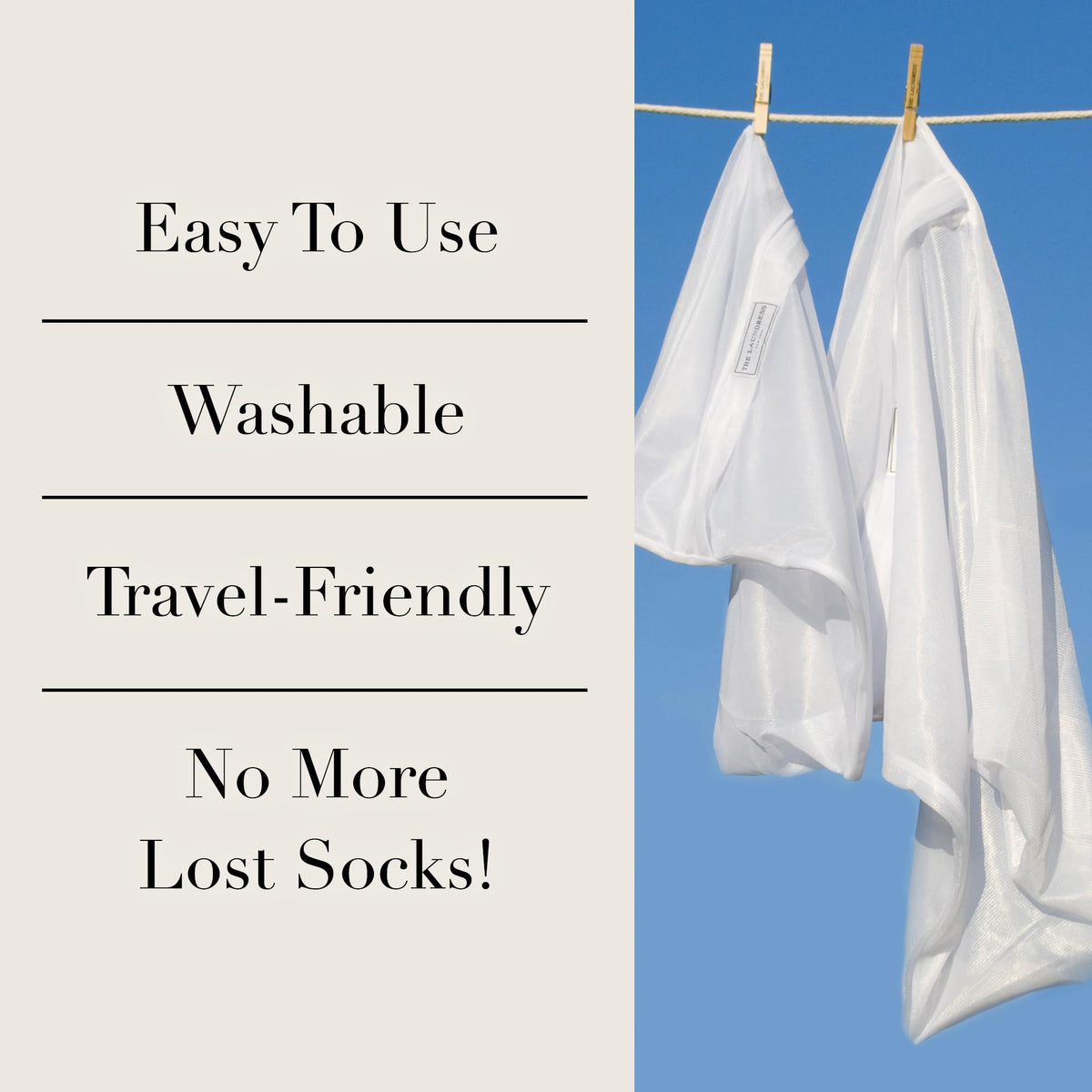 The Laundress keeps socks and small items organized for easier loads