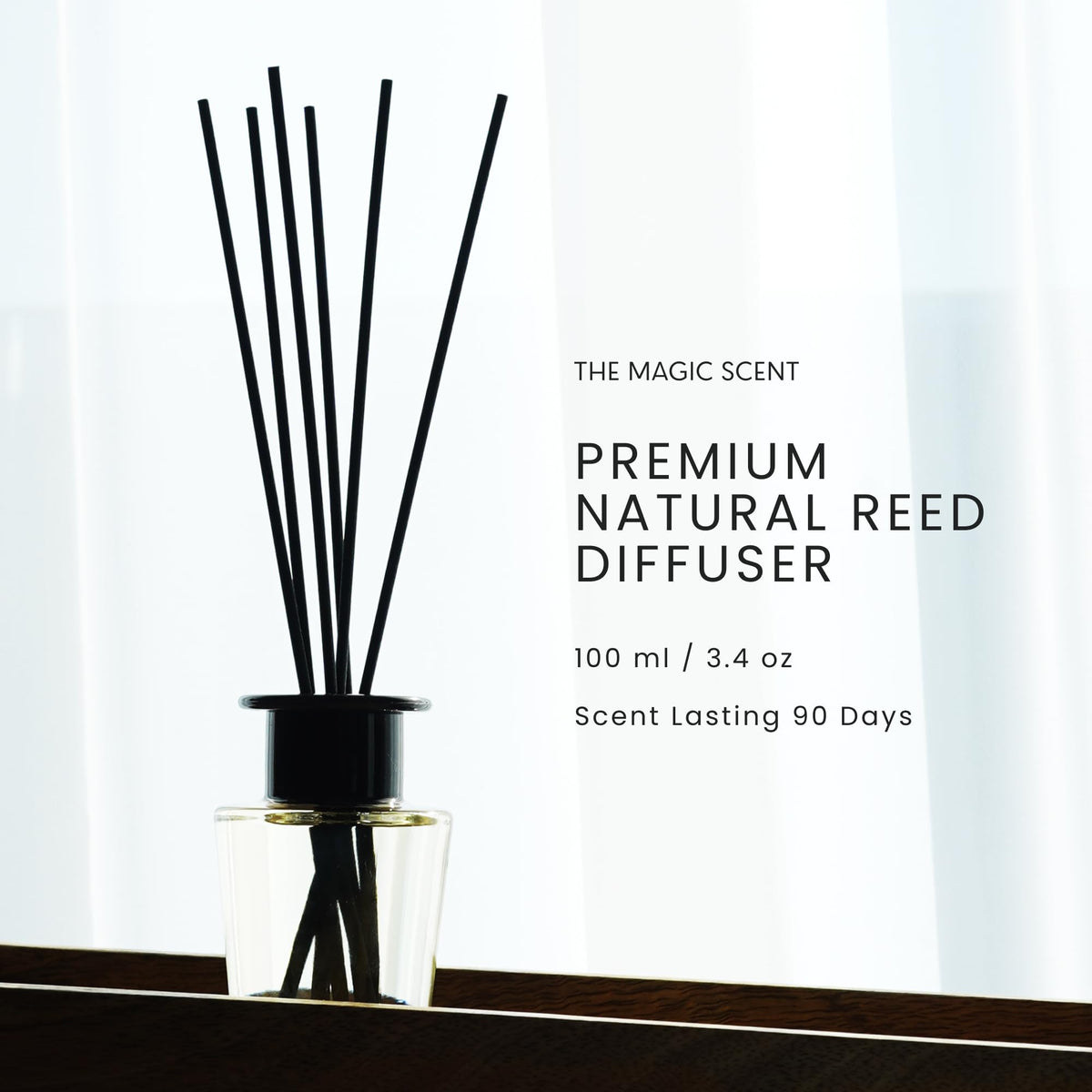 The Magic Scent diffuser reeds deliver subtle aroma for compact spaces
