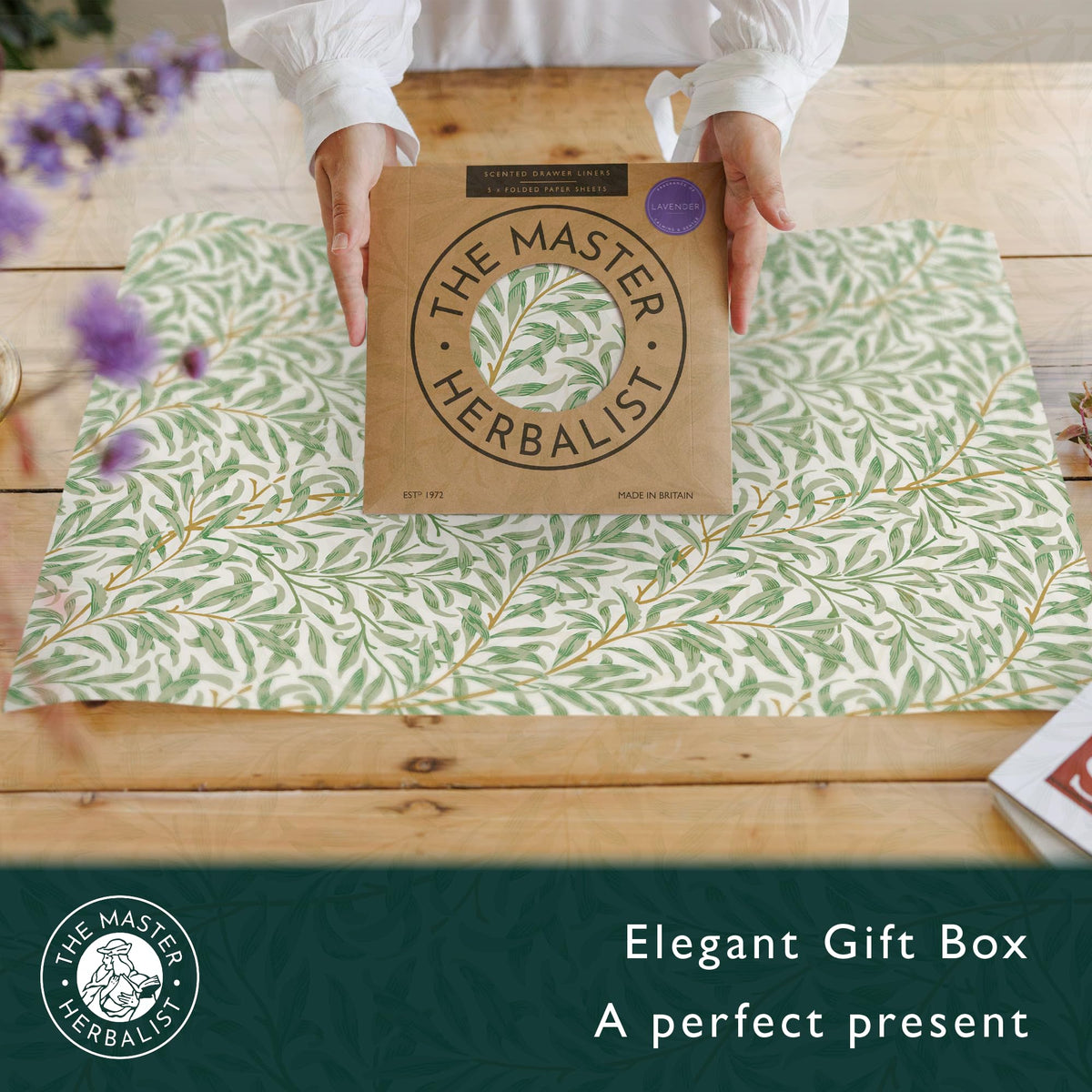 The Master Herbalist Neroli Bergamot fragrance swatch for bright aroma.