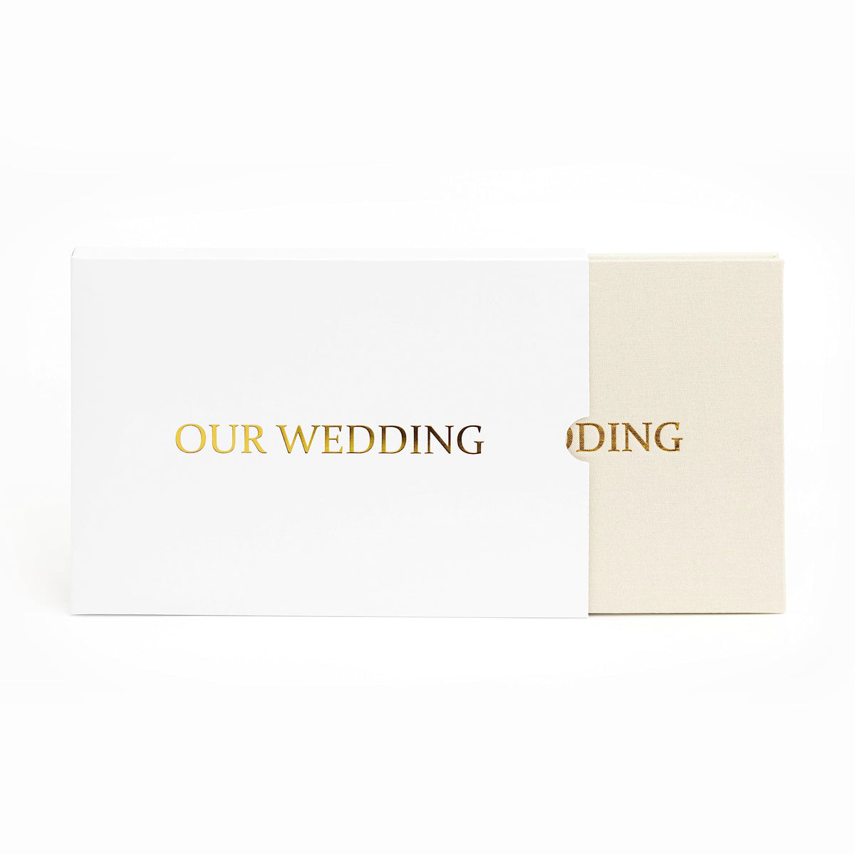 The Motion Books OUR WEDDING handheld design makes sharing memories effortless.