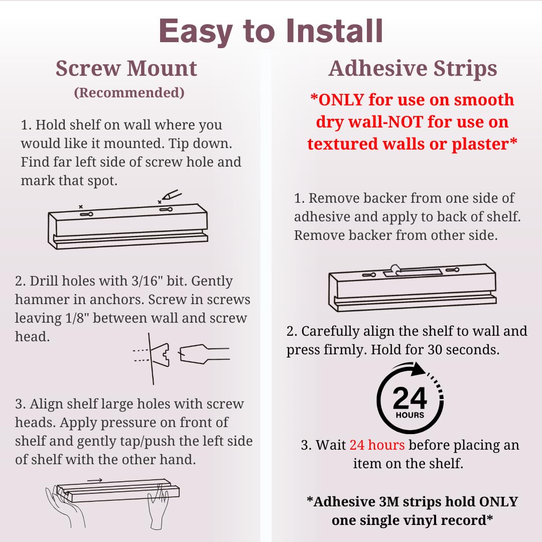 The Retro Apothecary adhesive mount option offers a clean setup without screws.