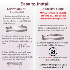 The Retro Apothecary adhesive mount option offers a clean setup without screws.