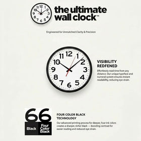 The Ultimate Wall Clock atomic synchronization for precise, drift-free time.