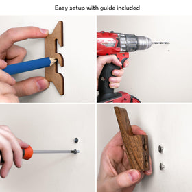 TheHrdwoodCom hooks with hardware and template included for quick setup