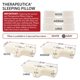 Doctor-designed ergonomics of Therapeutica pillow promote comfortable posture