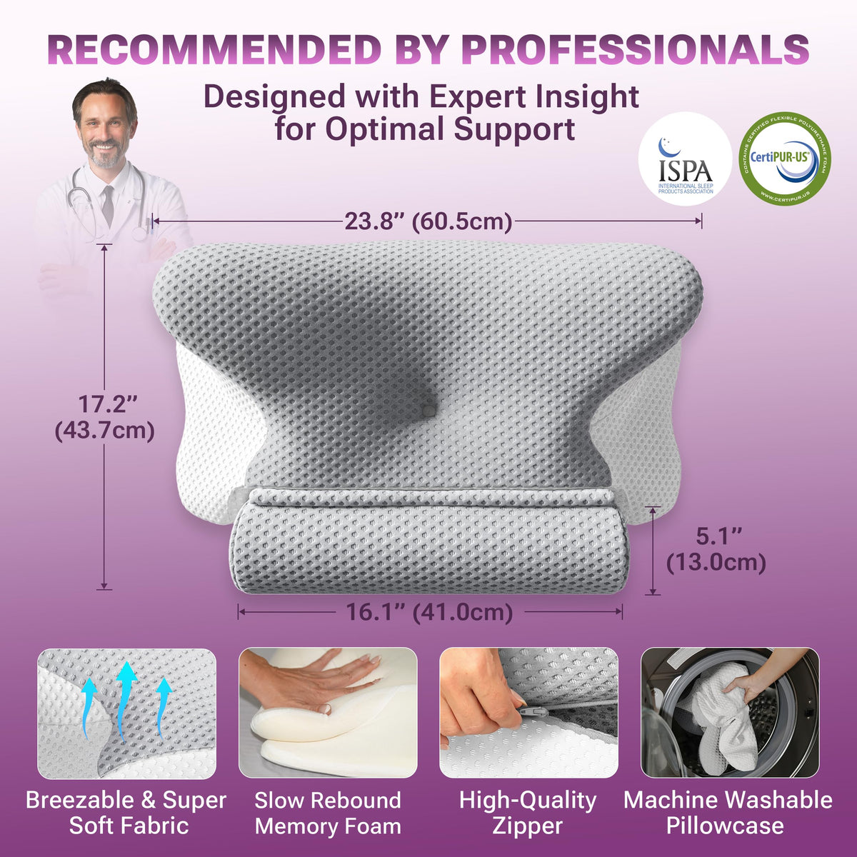 ThetaDream travel-ready pillow perfect for neck comfort on the go.