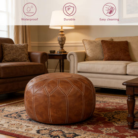 Thgonwid multifunction footrest offers extra seating in living rooms.