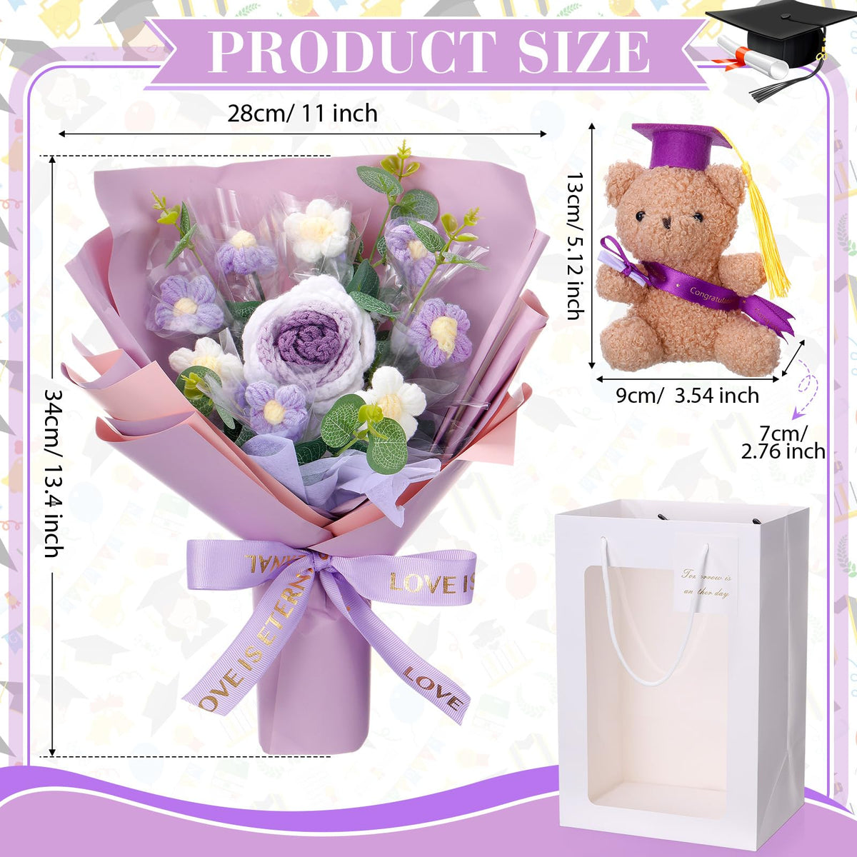 Thiccywoov graduation bear plush—cute keepsake included.