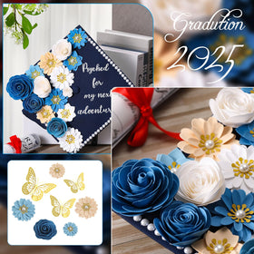 Thiccywoov blue-theme craft elements enable versatile graduation project creativity.