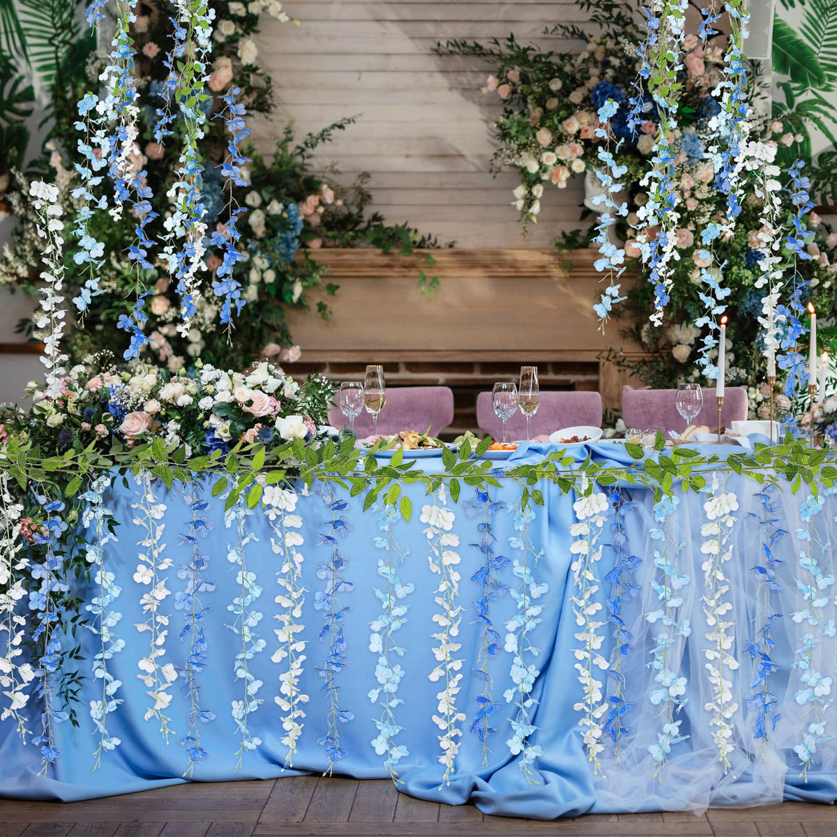 Thiccywoov easy-install garland for flexible hanging options