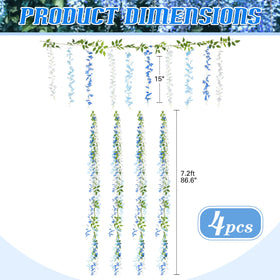 Thiccywoov light-blue garland close-up highlighting soft color