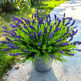 Thinktral faux plants for window boxes and porches, easy DIY decor.