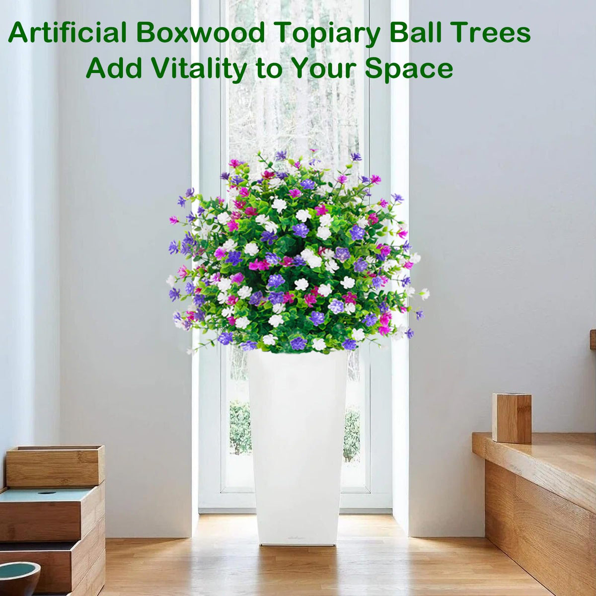 THKFUL boxwood ball close-up highlights realistic leaves and textured surfaces.