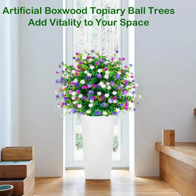 THKFUL boxwood ball close-up highlights realistic leaves and textured surfaces.